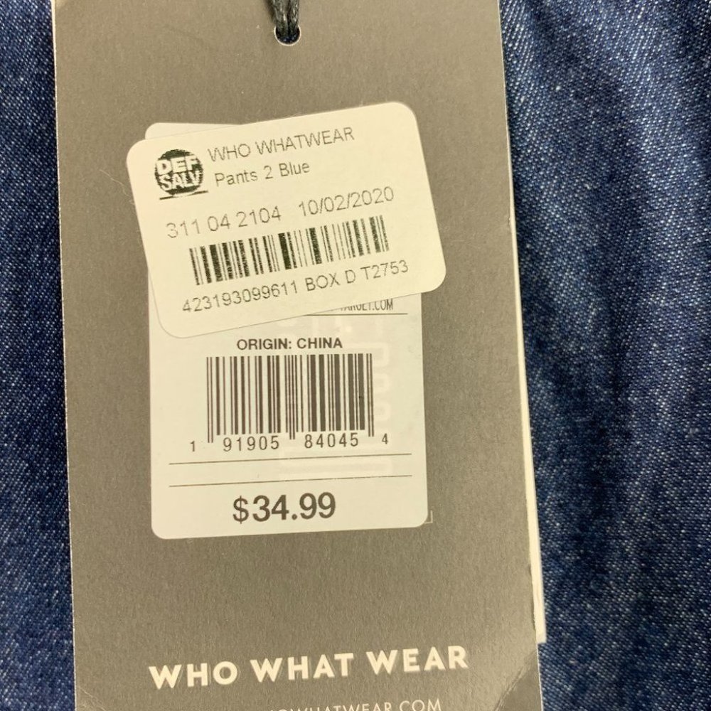 Who What Wear Wide Leg Crop 2 32" #D1-084 - Picture 3 of 9